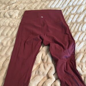 lululemon athletica Burgundy Leggings